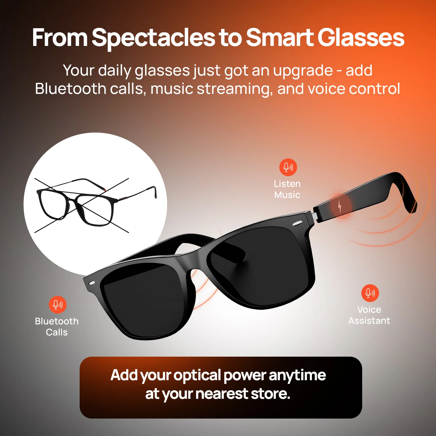 Fire-Lens Dune Smart Glasses | Wireless Bluetooth - Image 10