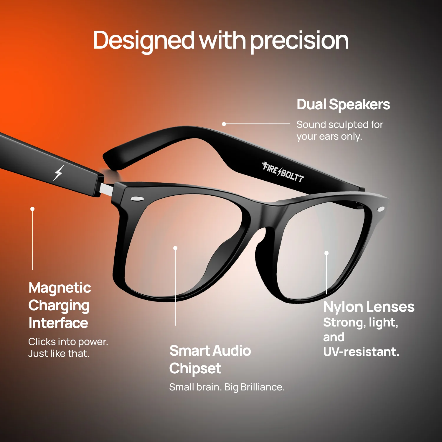 Fire-Boltt Dune Smart Glasses | Wireless Bluetooth - Image 12