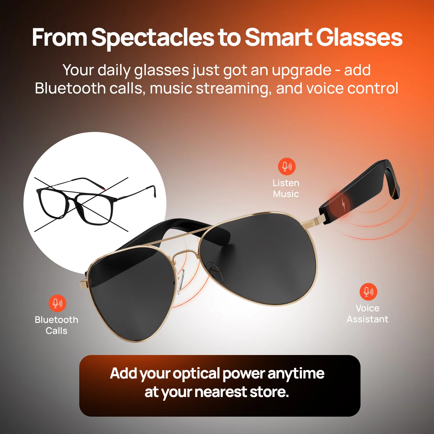 Fire-Lens Sway Smart Glasses | Wireless Bluetooth - Image 10