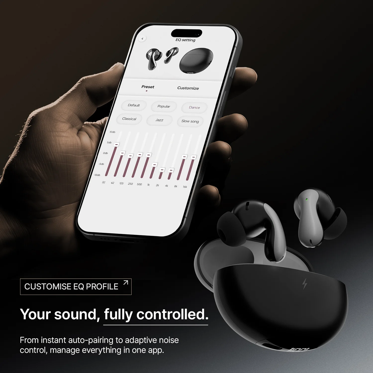 FirePods Aero Drift TWS - Stone Black - Image 5