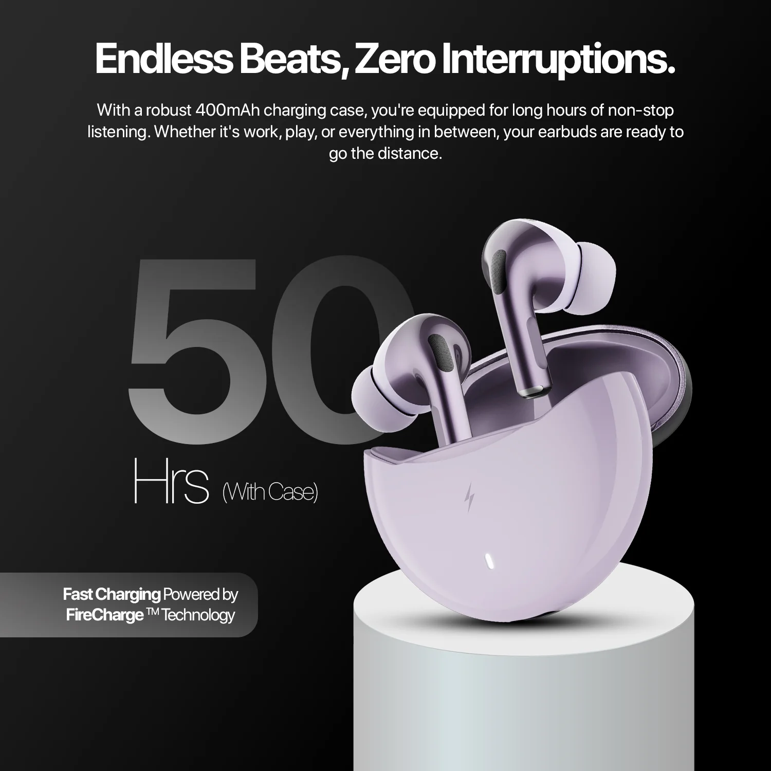 FirePods Aero Pro TWS - Lilac - Image 11