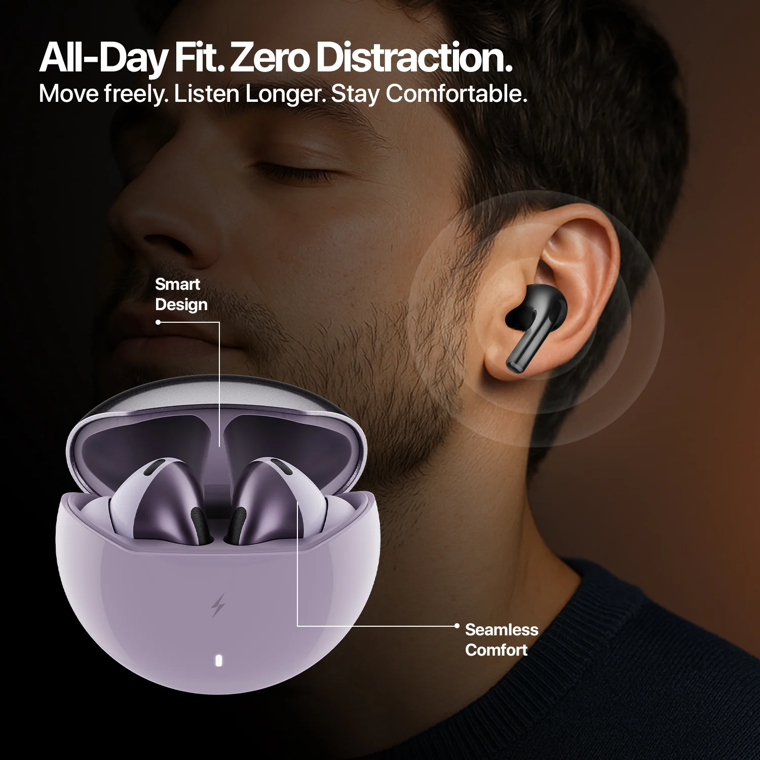 FirePods Aero Pro TWS - Lilac - Image 9
