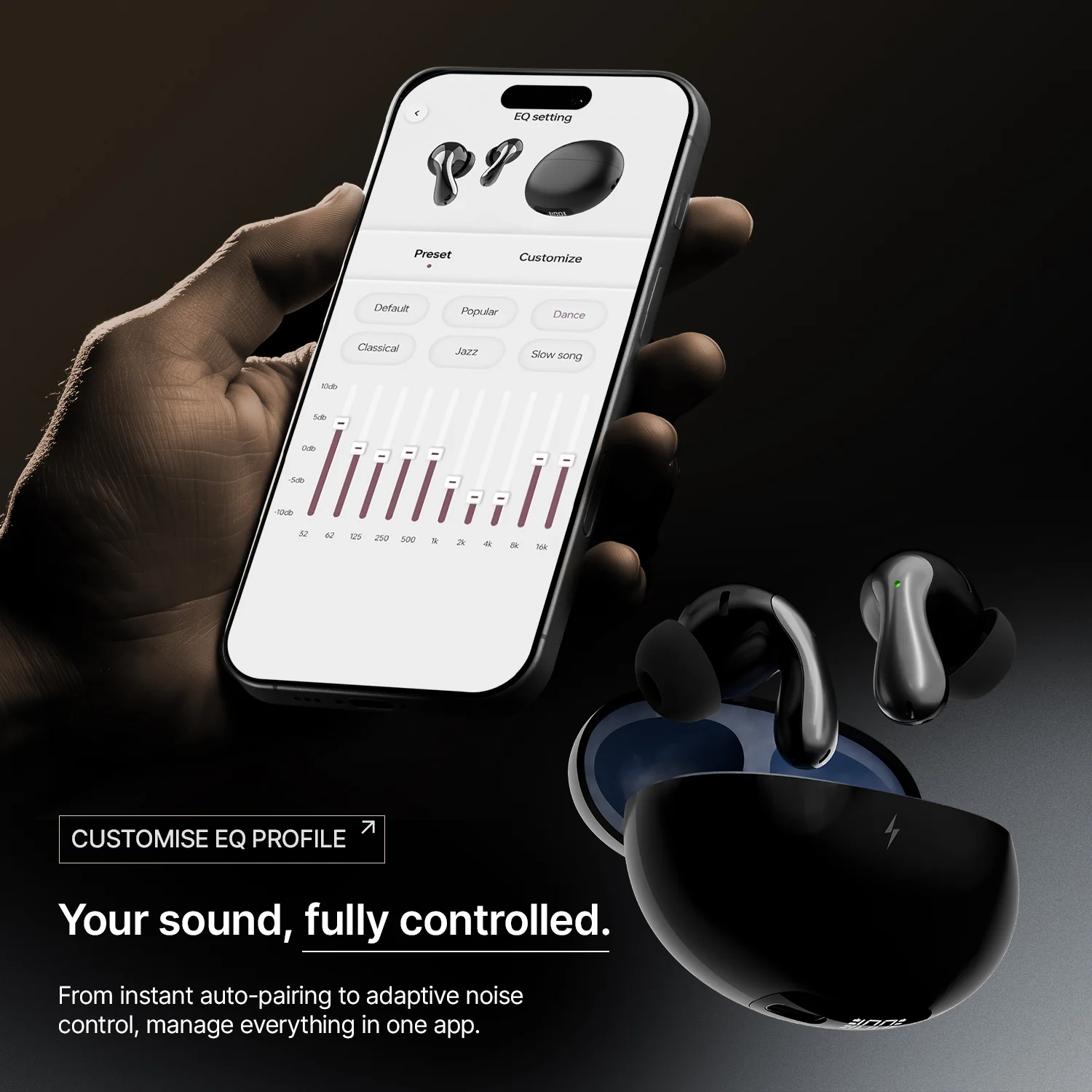 FirePods Aero Drift TWS - Midnight Black - Image 5