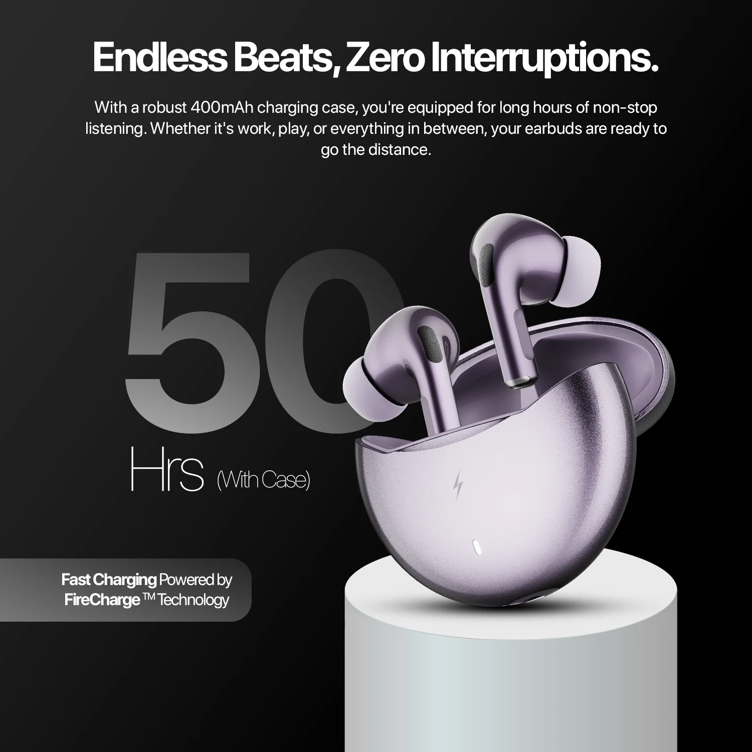 FirePods Aero Ultra TWS - Lilac - Image 10