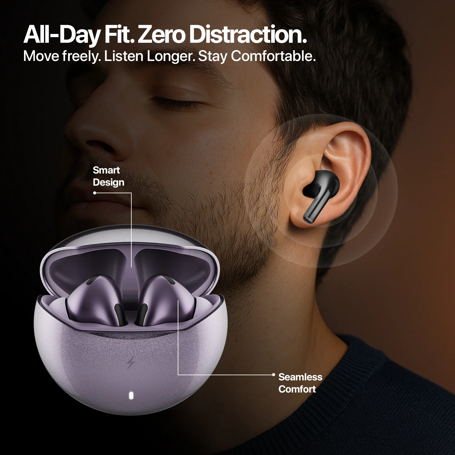 FirePods Aero Ultra TWS - Lilac - Image 8