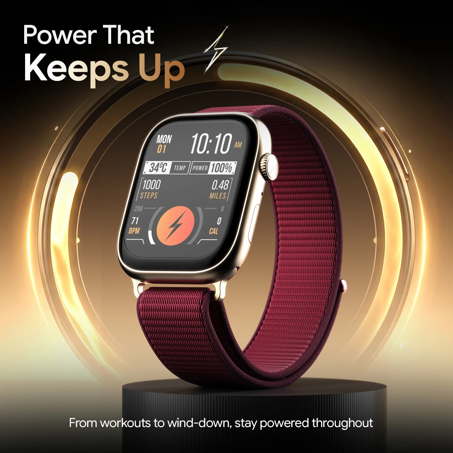 Ninja Ring Amoled - Burgundy Noir - Image 7