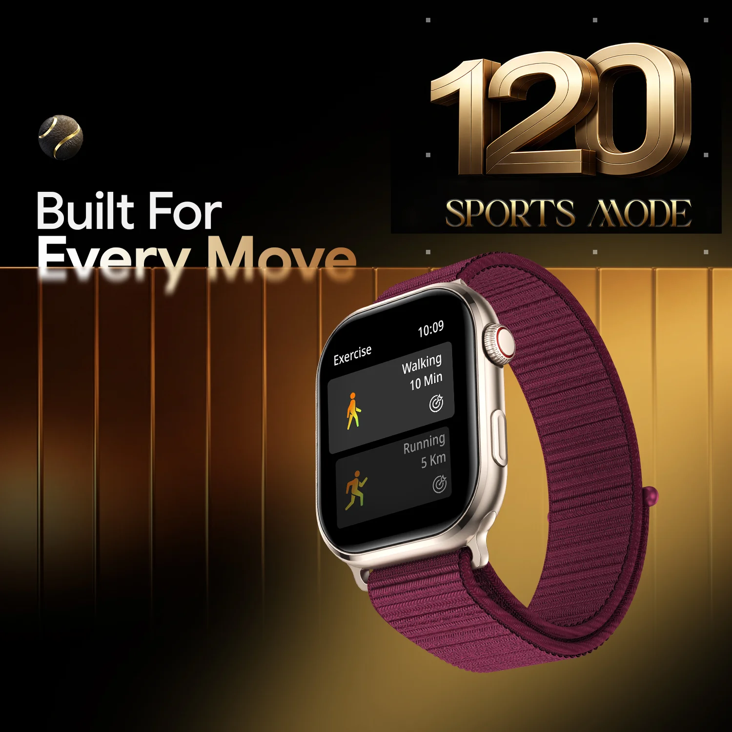 Ninja Ring Amoled - Burgundy Noir - Image 9