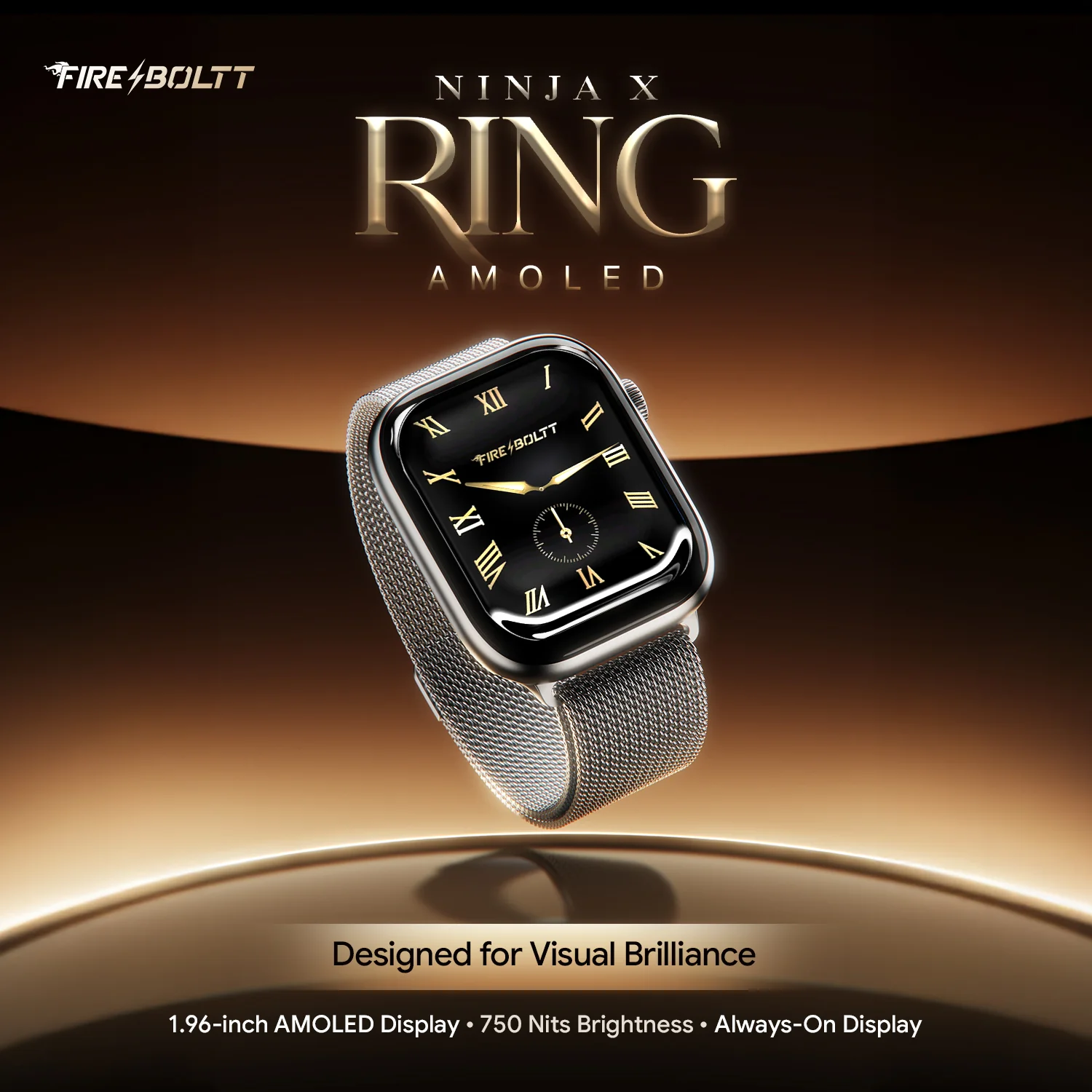 Ninja Ring Amoled - Silver Mesh - Image 2