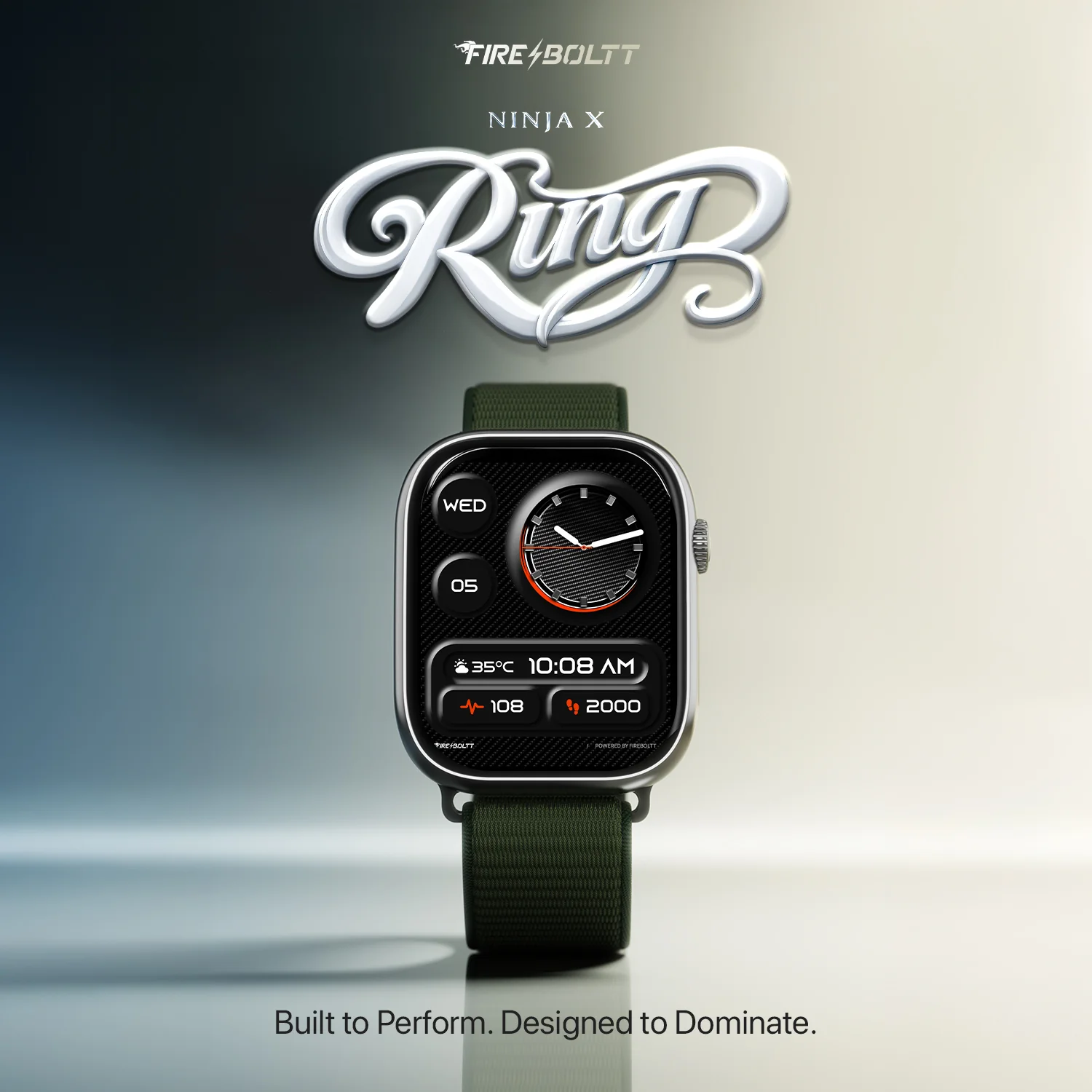 Ninja X Ring - Green Nylon - Image 3